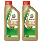 Ulei motor Castrol Edge Turbo Diesel 5W40, 2 litri. C3, API SN/CF, BMW Longlife-04, Dexos2, MB 229.51, Renault RN 0710, VW 505 01