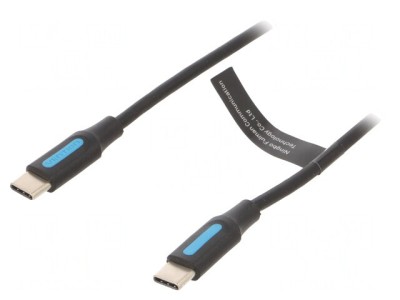 Cablu USB 2.0 USB-C 3m Negru foto