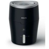 Umidificator de aer HU4813/10, tehnologie NanoCloud, rezervor 2l, acoperire 44 mp, umidificare 300 ml/h, LED, negru