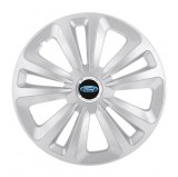 Cumpara ieftin Set 4 Capace Roti Autohelix MSA&reg;, potrivite jantelor de R14, pentru Ford, model terra cromat