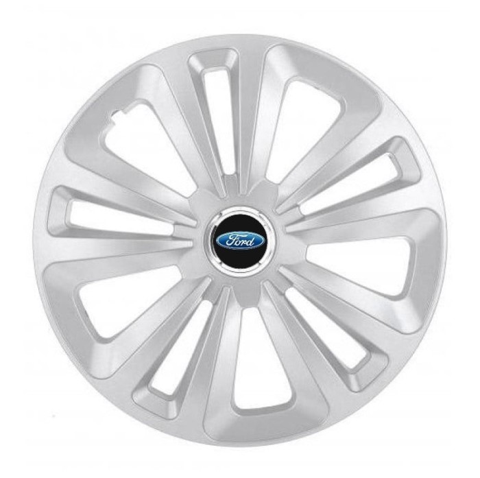 Set 4 Capace Roti Terra Gri R16, pentru Ford
