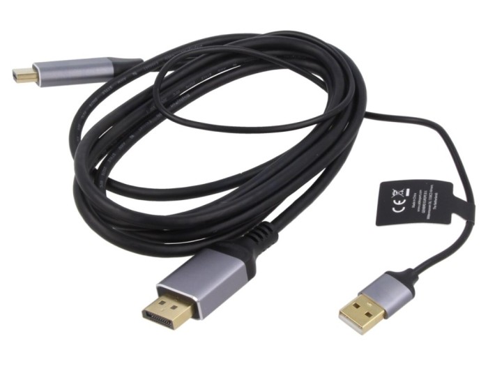 Cablu adaptor DisplayPort la HDMI, 2m