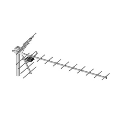 Antena directionala tip Yagi 19 DVB-T + analogice 21 - 60 474-862MHz 16dB polarizare orizontala verticala foto