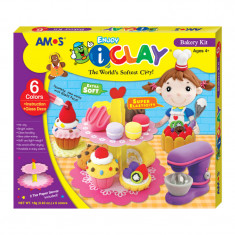 Set plastilina iClay kit patiserie cu accesorii incluse,+4 ani