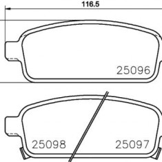 Placute frana Chevrolet Aveo Hatchback (T300), Cruze (J300), Orlando (J309), Trax, Volt; Opel Ampera, Astra J, Cascada (W13), Mokka, Zafira Tourer C