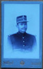 Foto pe carton gros ; Ofiter din Sinaia , sfarsit de secol 19