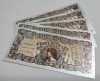 500 Lei 1947 (25 iunie) (Cosașul) - Lot 5 bucăți - Silver Edition - bancnote ornamentale / suveniruri / educaționale placate argint 999&permil;