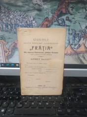 Statutele Băncii Populare Cooperative Frăția din comuna Umbrărești, jud. Tecuci, azi, jud. Galați, T&acirc;rgu Jiu 1912, 054