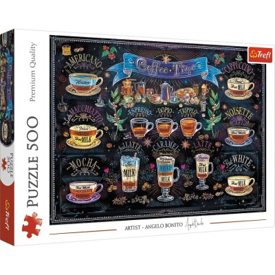 PUZZLE TREFL 500 TIPURI DE CAFEA foto
