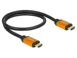 Cablu HDMI 2.1 DELOCK 85726, 0.5m, negru, mufă HDMI dublă