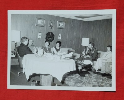 Delegatie oficiala ofiteri straini in Romania Fotografie veche anii 1970 foto