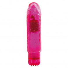 Cauti Vibratoare din jelly - Bijuterii din Jeleu Nr.12 Vibrator cu Striatii  si Puncte - culoare Roz? Vezi oferta pe Okazii.ro