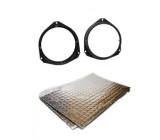 Set Inele Difuzoare Opel Corsa D Fata 165mm + Insonorizant Silent Coat 2mm - Compatibil Alfa Romeo, Dacia, Fiat, Iveco, Nissan, Peugeot