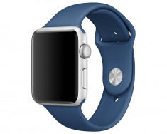 Curea silicon Tech-Protect Smoothband Apple Watch 1/2/3/4/5/6/SE (42/44mm) Midnight Blue foto