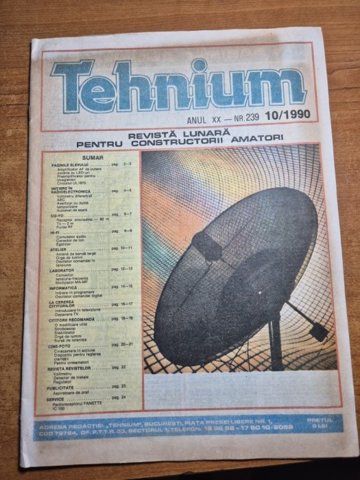 revista tehnium - octombrie 1990