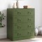 vidaXL Bufeta verde măslină 67x39x83 cm oțel 841683