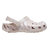 Saboți Crocs Classic Marbled Clog Bej - Quartz/Multi