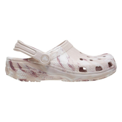 Saboți Crocs Classic Marbled Clog Bej - Quartz/Multi foto