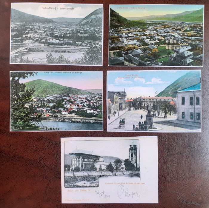 Lot 5 Replici Carti Postale Piatra Neamt - Anii 1910-1930 ( VEZI DESCRIEREA)