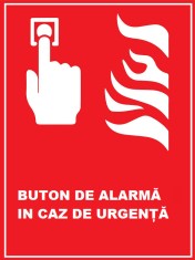Placuta de siguranta pentru buton de alarma in caz de urgenta foto