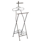 Cumpara ieftin Suport haine fier maro 46x41x121 cm