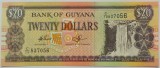 BANCNOTA EXOTICA 20 DOLARI - GUYANA, anul 1997 ? *cod 643 A = UNC