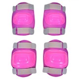 Set Protectie Genunchiere Cotiere Roz OffLimits Ciclism Skateboard Plastic