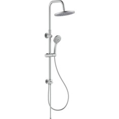 Coloana de dus IdroBric Papete, para dus fixa 1 functie, para dus mobila 5 functii, protectie anticalcar, bara dus 75-130 cm, furtun dus 1500 mm, otel