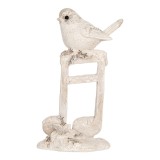 Cumpara ieftin Figurina Pasare polirasina bej 8x4x13 cm