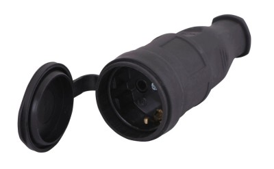Cupla schuko cauciuc 16A 3500W IP44 Lezard 106-0400-0102 foto