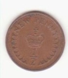 Marea Britanie &frac12; New Penny 1973- Elizabeth II 2nd portrait