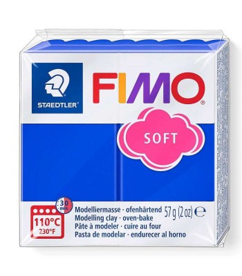 Pastă polimerică FIMO Soft 57g Albastru cobalt foto