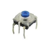 Microintrerupator KSA1M411, 7.3x7.4mm, cu pin pentru masa, ITT, 654474