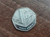 M3 C50 - Moneda foarte veche - Anglia - fifty pence omagiala - 2019, Europa