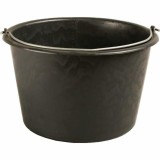 Galeata Plastic 20L Kingfisher Neagra Constructii Universal Tencuit Vopsit