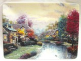 FARFURIE DECORATIVA CERAMICA DECOR THOMAS KINKADE BRADEX EDITIE LIMITATA LAMPLIGHT BROOKE 21 CM