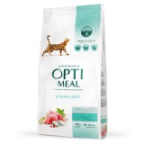 Cumpara ieftin Optimeal Hrana Uscata Pisici Sterilizate, Curcan si Ovaz, 10kg. Formula Super Premium cu L-Carnitina si Omega 3 &amp; 6 pentru Tract Urinar Sanatos