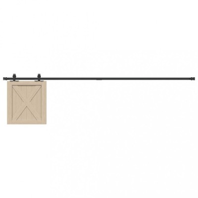 vidaXL Set uși glisante pentru dulap 213 cm oțel carbon 4009677 foto
