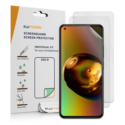 Set 3 folii de protectie Kwmobile pentru Xiaomi Mi 11 Lite 5G/11 Lite 5G NE, Fata, Polimer, 57232.2 foto