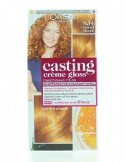 Vopsea de par permanenta L&amp;#039;oreal Casting Creme Gloss 834 Caramel Blonde foto