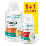 Omega 3-6-9 Rotta Natura 90cps + Coenzima Q10 15mg 30cps cadou