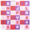 Covor din spuma pentru copii, tip puzzle cifre si litere, 36 piese, 175&times;175 cm, multicolor Household NewTrend