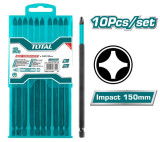 TOTAL - Set 10 biti de impact PH2x150mm - MTO-TACIM16PH263