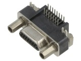 Mufă Micro-D 15 pini &icirc;n unghi