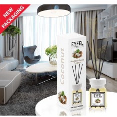 Odorizant camera cu betisoare, aroma de cocos 120 ml,Eyfel