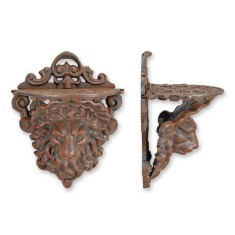 Consolă de perete din fontă cu cap de leu HA-87