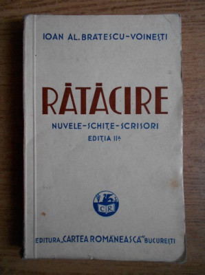 Ioan Alexandru Bratescu Voinesti - Ratacire (1937) foto