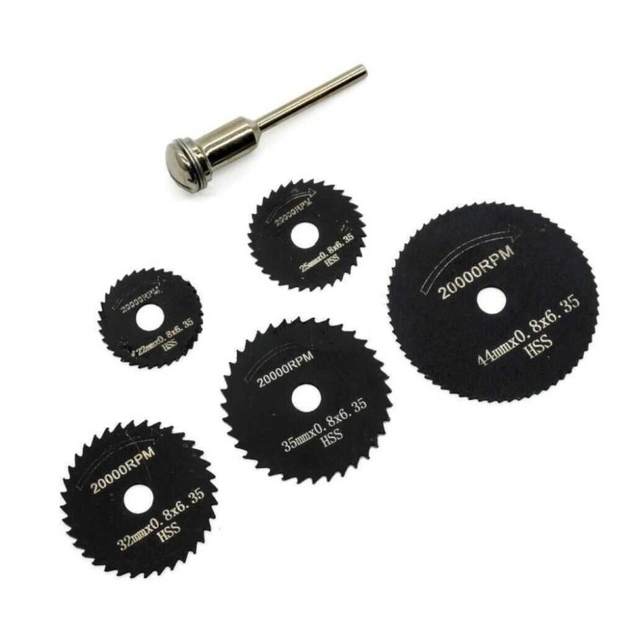 Set discuri HSS pentru masini de gravat ROX Wood 153ROX0088, 6 piese