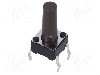 Microintrerupator 6x6x3.5mm, (ON)-OFF, SPST, ALPS - SKHHDUA010