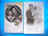 HOPCT 1659 CUPLU-ROMANTICA-FRANTA--LOT 2 CARTI POSTALE VECHI-CIRCULATE
